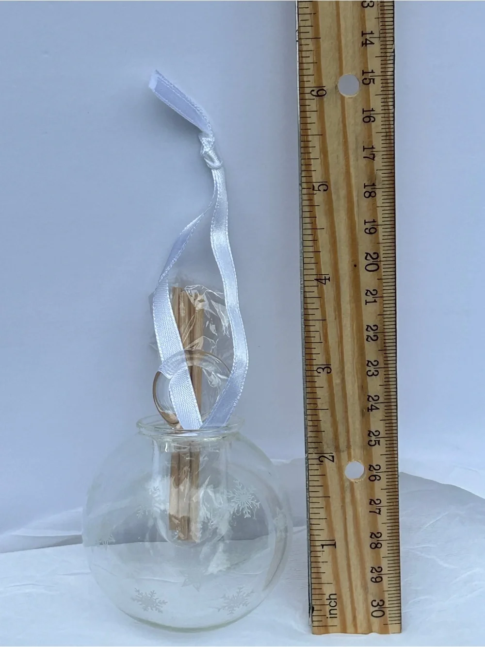 Young Living Clear Glass Reed Diffuser Ornament